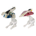 Hot Wheels Star Wars Slave 1 contre Chasseur Stellaire Jedi - Pack de 2 Vaisseaux